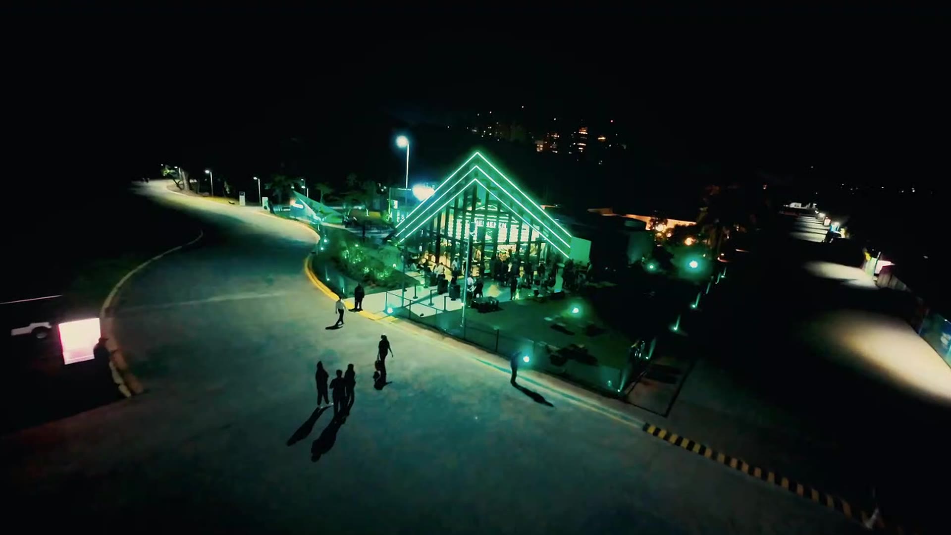 Vista aérea da Heineken House no Parque Villa-Lobos